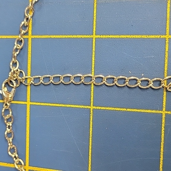 Diamond Faux Silver Tone 18" + 2" Extension Necklace - Picture 2 of 6